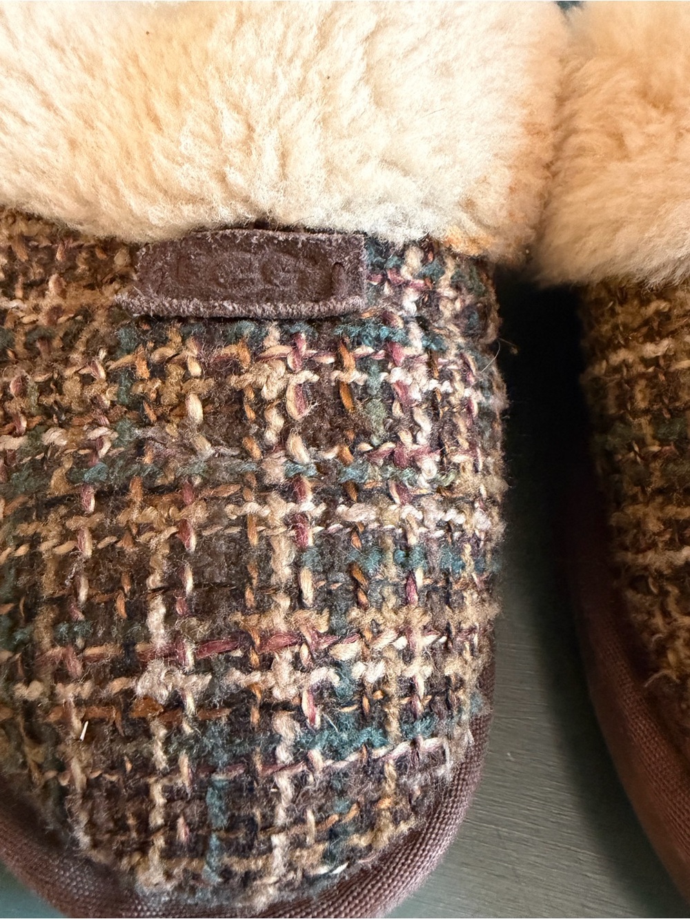 UGG scuffette slide slippers crochet tweed - Picture 3 of 9